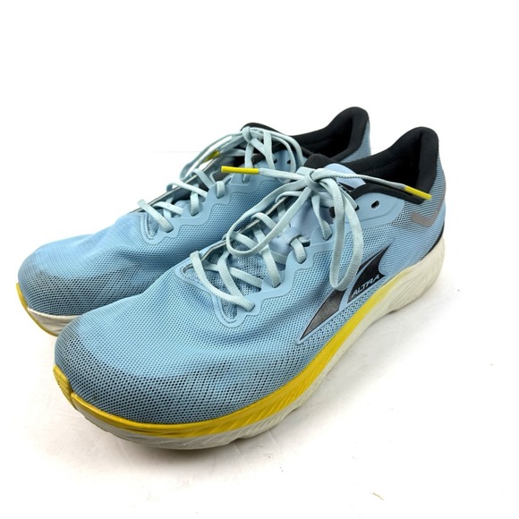 Altra Rivera 3 Running Shoes Mens 10.5 Light Blue Yellow Road Track Sneakers